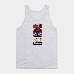 Red Skull Culture, Festival t-shirt, Unisex t-shirt, tees, men's t-shirt, women's t-shirt, summer t-shirt, skull t-shirts, evil doctor t-shirts Tank Top